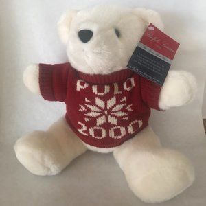 Ralph Lauren: Polo 2000 Millennium Teddy Bear Jointed Legs 15" Vintage NWT